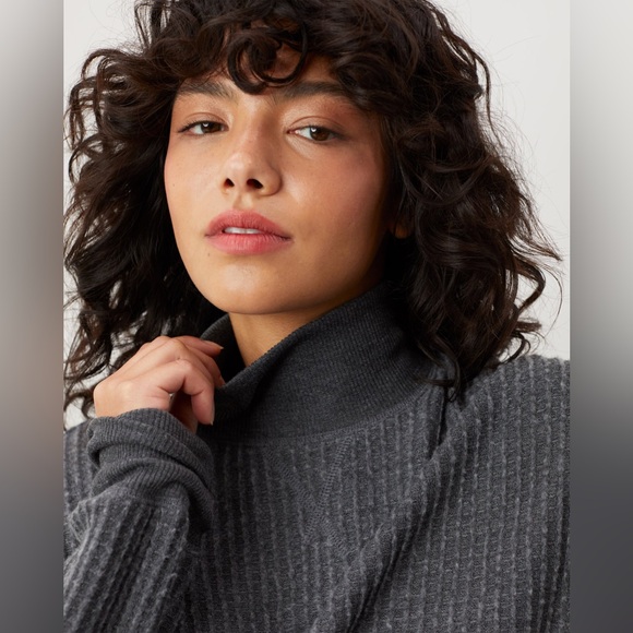 UpWest Cozy Up Thermal Mockneck UpWest gray NWT UW2 - Picture 2 of 6